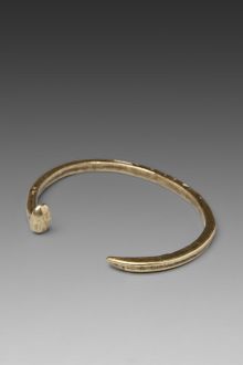 Giles & Brother Skinny Railroad Spike Cuff in Brass - Lyst