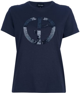 Giorgio Armani Logo Tshirt - Lyst