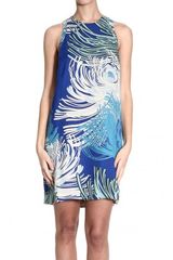 Gucci Sleeveless Printed Silk Jersey Dress