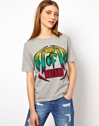 House Of Holland Slogan Tee - Lyst