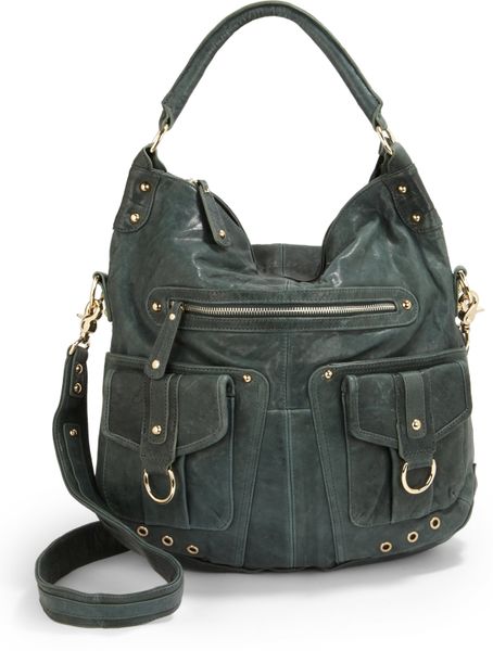 Junior Drake Claudia Convertible Cross Body Bag in Green (shadow)