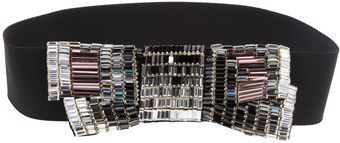 Lanvin Beade Bow Headband - Lyst