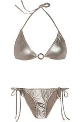 Melissa Odabash Mirella Metallic Triangle Bikini