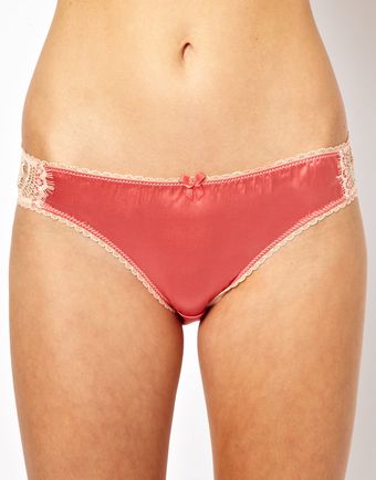 Mimi Holliday Bisou Bisou Lamour Lace Satin Brief - Lyst