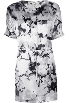 Pierre Balmain Floral Print Silk Dress - Lyst