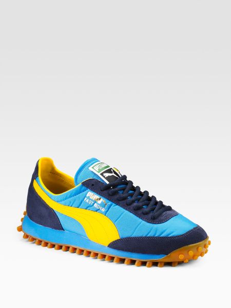 puma future rider blue and yellow