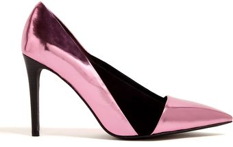 See By Chloé Nubie Pink Metallic Panelled High Siletto Shoe - Lyst