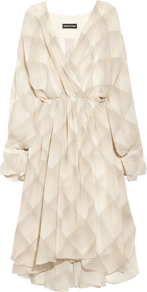 Sonia Rykiel Printed Silk Chiffon Dress - Lyst