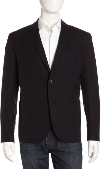 Vince Linencotton Blazer - Lyst