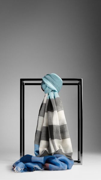 Burberry Check Colour Stripe Scarf - Lyst