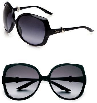 Dior Metal Accented Oversized Sunglasses - Lyst