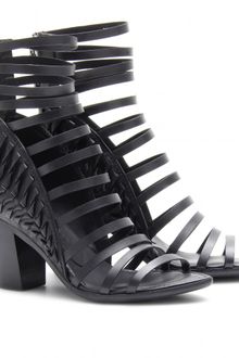Haider Ackermann Block Heel Leather Sandals - Lyst