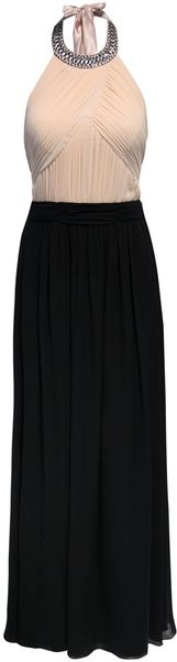 Jane Norman Pleated High Neck Maxi - Lyst