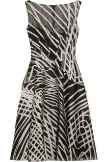 Lela Rose Patterned Organza Dress - Lyst