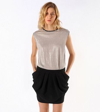 Maje Alvira and Black Combo Dress - Lyst