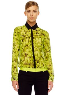 Michael Kors Floral-Print Blouse - Lyst