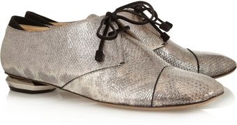 Nicholas Kirkwood Metallic Karung Lace-Ups - Lyst