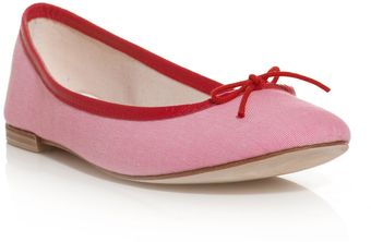 Repetto Leather and Jersey Ballerina Shoe - Lyst