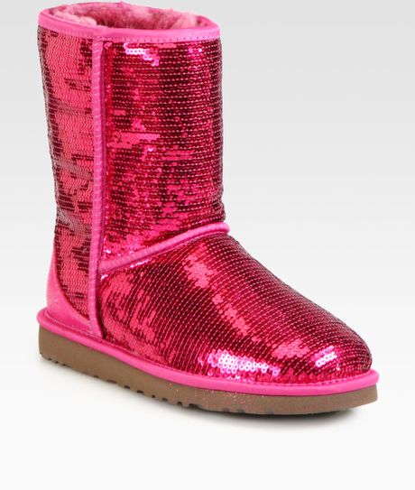 pink sequin uggs boots