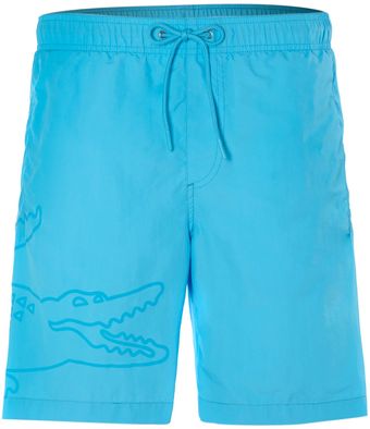 Lacoste Classic Croc Logo Swim Short - Lyst