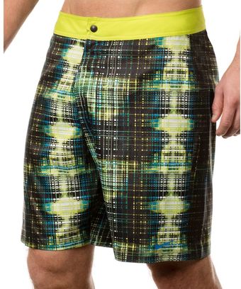 Nike Data Plaid Board Shorts - Lyst