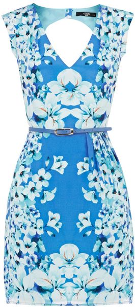 Oasis Silk Placement Floral Dress - Lyst