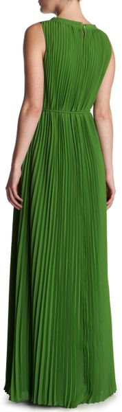 Ted Baker Hayleen Pleated Maxi Dress in Green (dark green) | Lyst