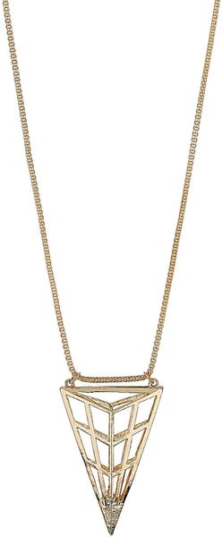 Topshop Diamond Necklace - Lyst