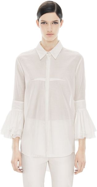 Acne Agatha Lt Cotton Bone White - Lyst