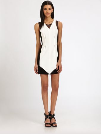 Aiko Carlyne Contrast Dress - Lyst