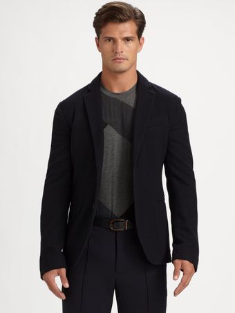 Armani Shawl Collar Jacket - Lyst
