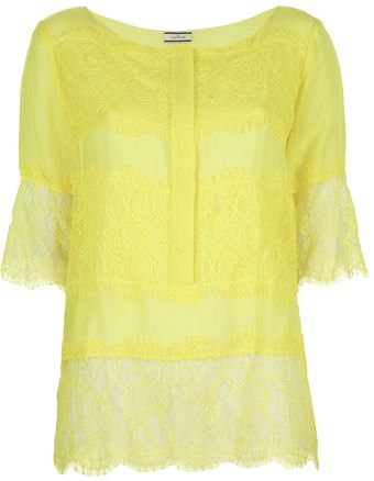 By Malene Birger Nadire Lace Shirt - Lyst
