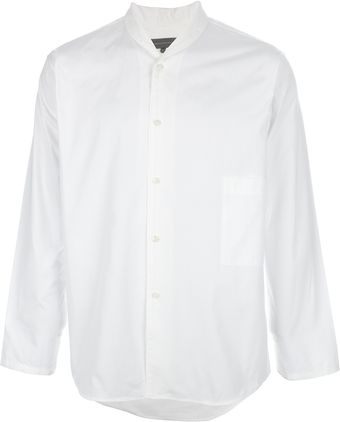 Christophe Lemaire Collarless Shirt - Lyst