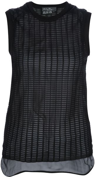 Ferragamo Sleeveless Top - Lyst
