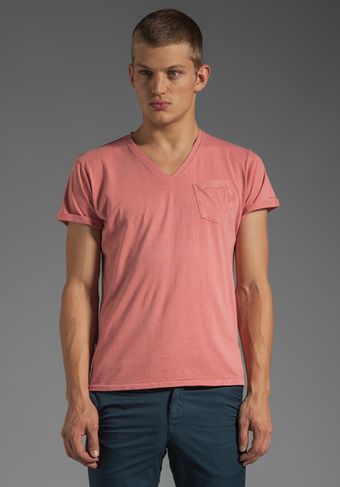 G-star Raw Ace 50s V Tee in Dusty Rose - Lyst