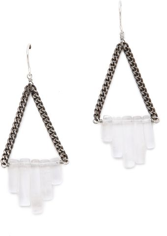 Gemma Redux Triangle Drop Earrings - Lyst