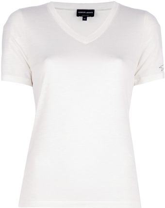 Giorgio Armani Vneck Tshirt - Lyst