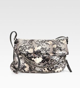 Jimmy Choo Python Shoulder Bag - Lyst