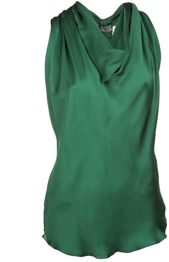 Lanvin Twist Back Blouse - Lyst