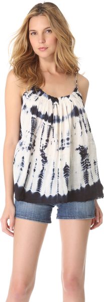 Love Sam Gathered Tie Dye Gauze Tank - Lyst