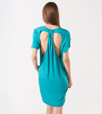 Maje Aerobic Vneck Open Back Dress - Lyst