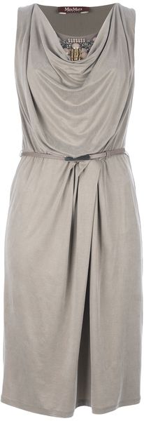 Max Mara Studio Embellished Dress - Lyst
