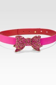 Oscar de la Renta Jeweled Bow Belt - Lyst
