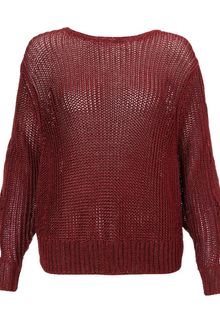 Priory Of Ten Merlot Cutout Bote Knit - Lyst