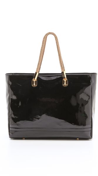 Rachel Zoe Billie Faux Patent Tote - Lyst