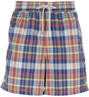 Ralph Lauren Checked Shorts - Lyst