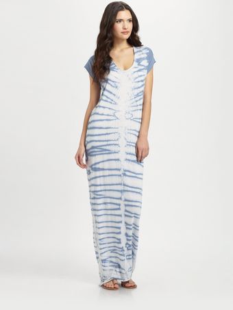 Raquel Allegra Tiedyed Long Caftan - Lyst