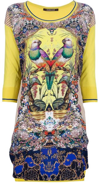 Roberto Cavalli Printed Tunic - Lyst