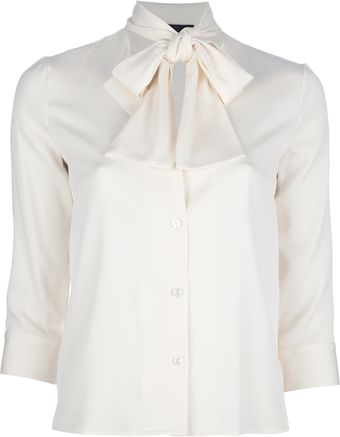 The Row Pussy Bow Blouse - Lyst