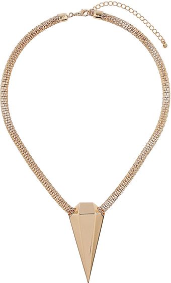 Topshop Mesh Shard Pendant - Lyst